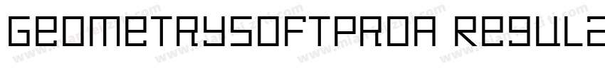 GeometrySoftProA Regular3字体转换